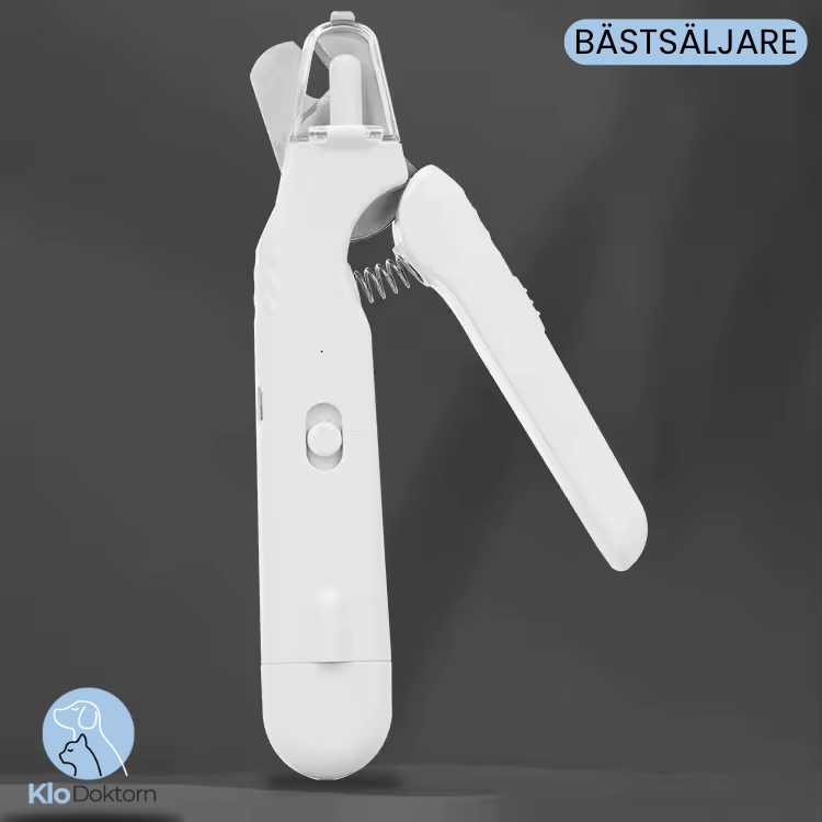 GlowTrim - Trygg kloklippning med LED-ljus och inbyggd slip