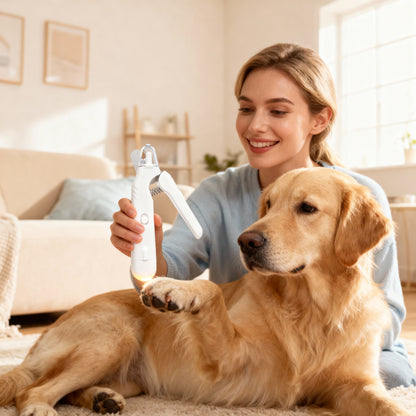 GlowTrim - Trygg kloklippning med LED-ljus och inbyggd slip